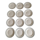 12 assiettes plates Choisy le Roi en terre de fer modèle 1212