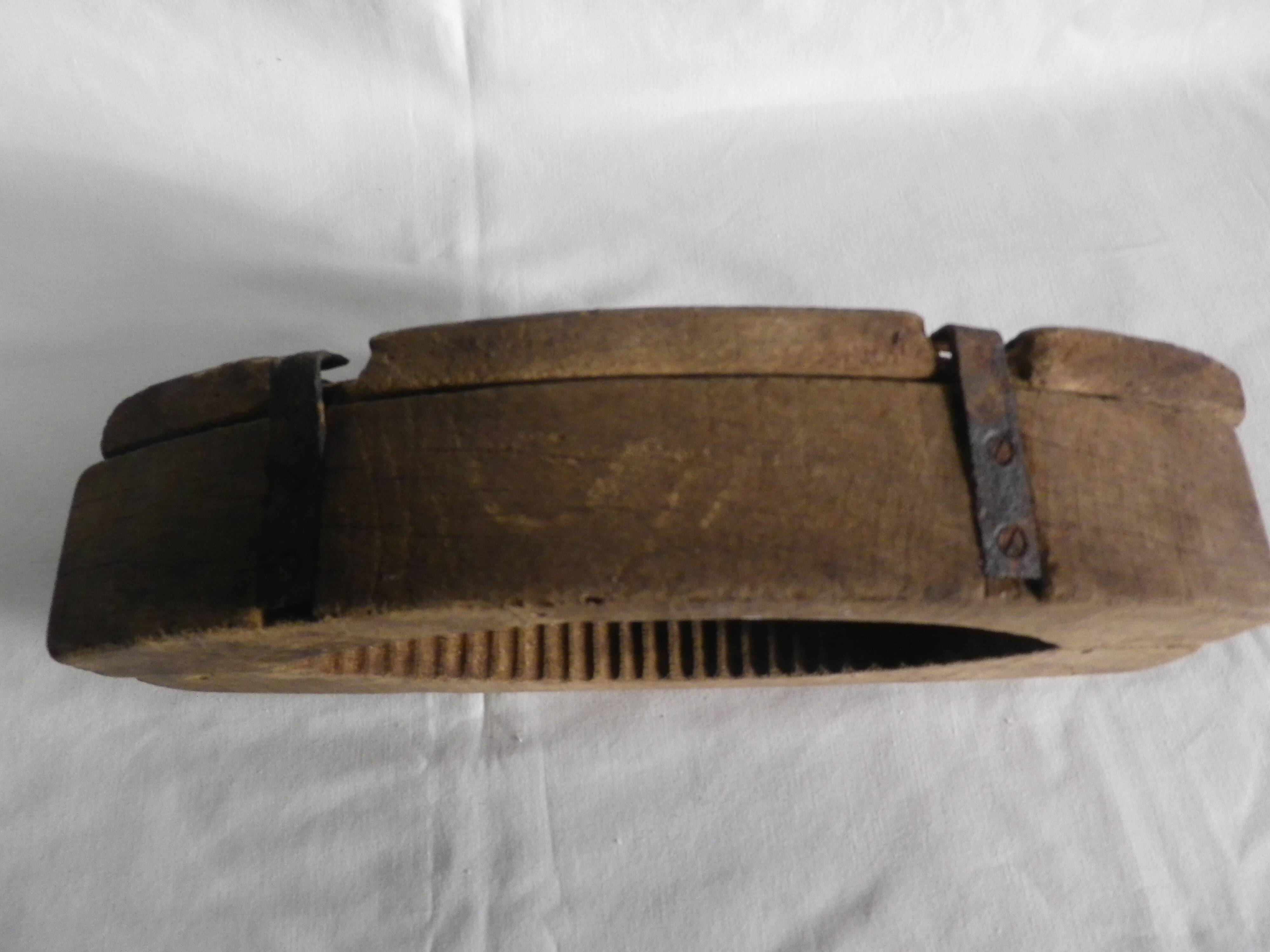 old wooden butter mold