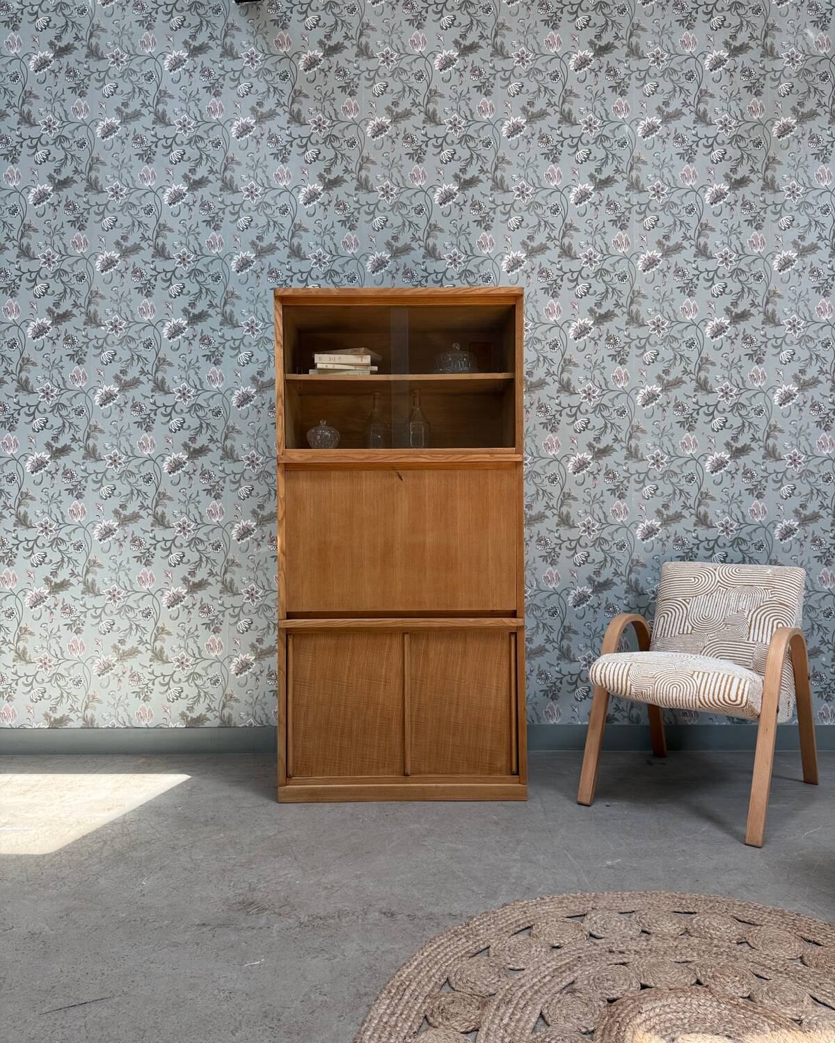 60s-70s oak secretary desk (renovated)