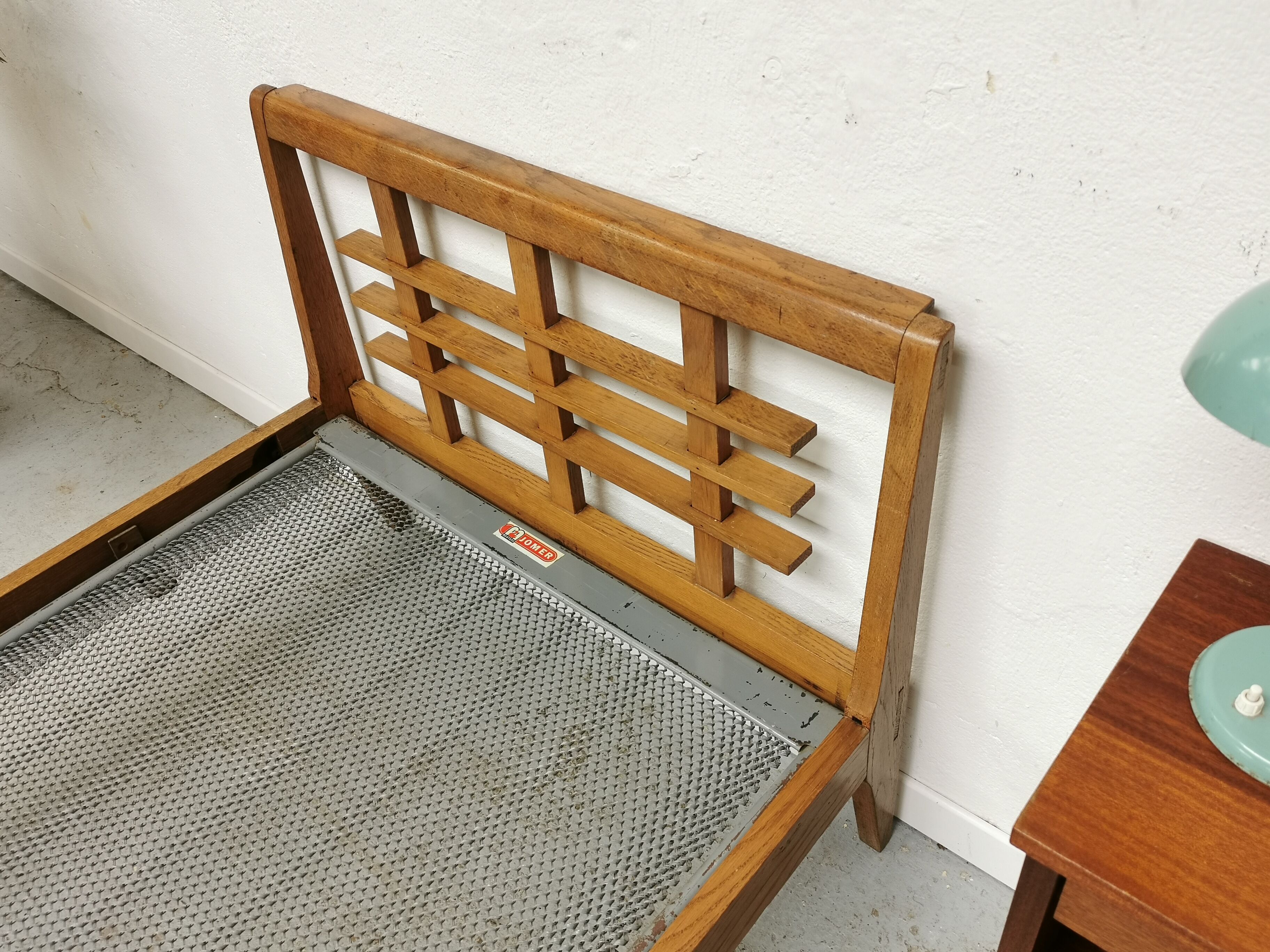 Paire de lits jumeaux vintage 1950