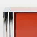 Antonello Mosca, Buffet For Cinova, Lacquer And Chrome, Italy C.1969