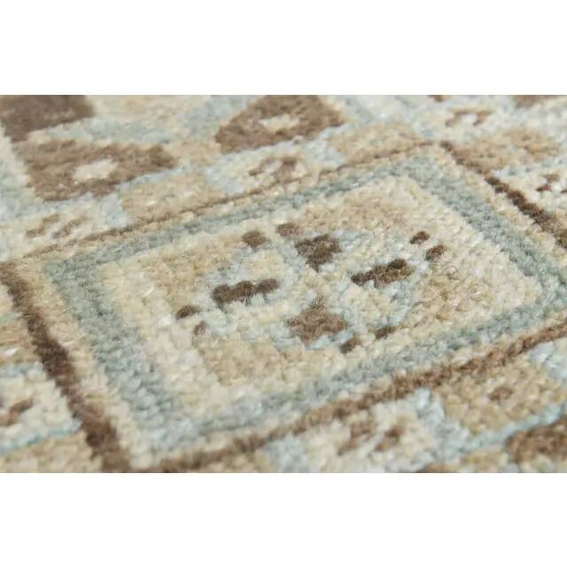 1970s Vintage Persian Handmade Wool Cotton Orange Area Rug 252x311