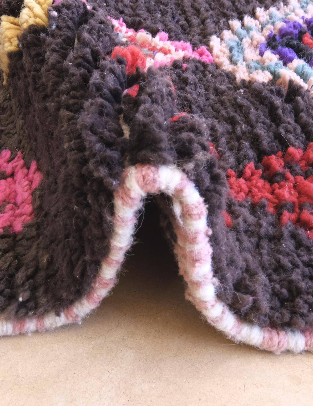 Colorful Berber Rug - 219 x 88 cm