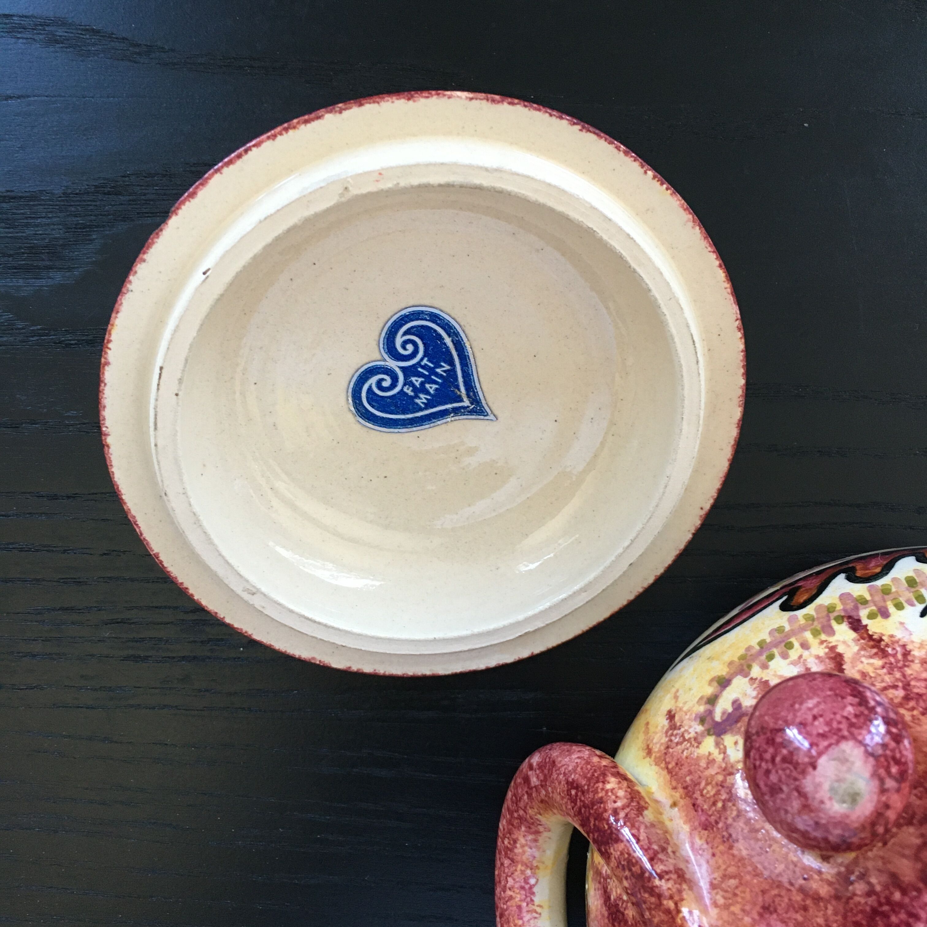 Pot signed Fouillen Quimper