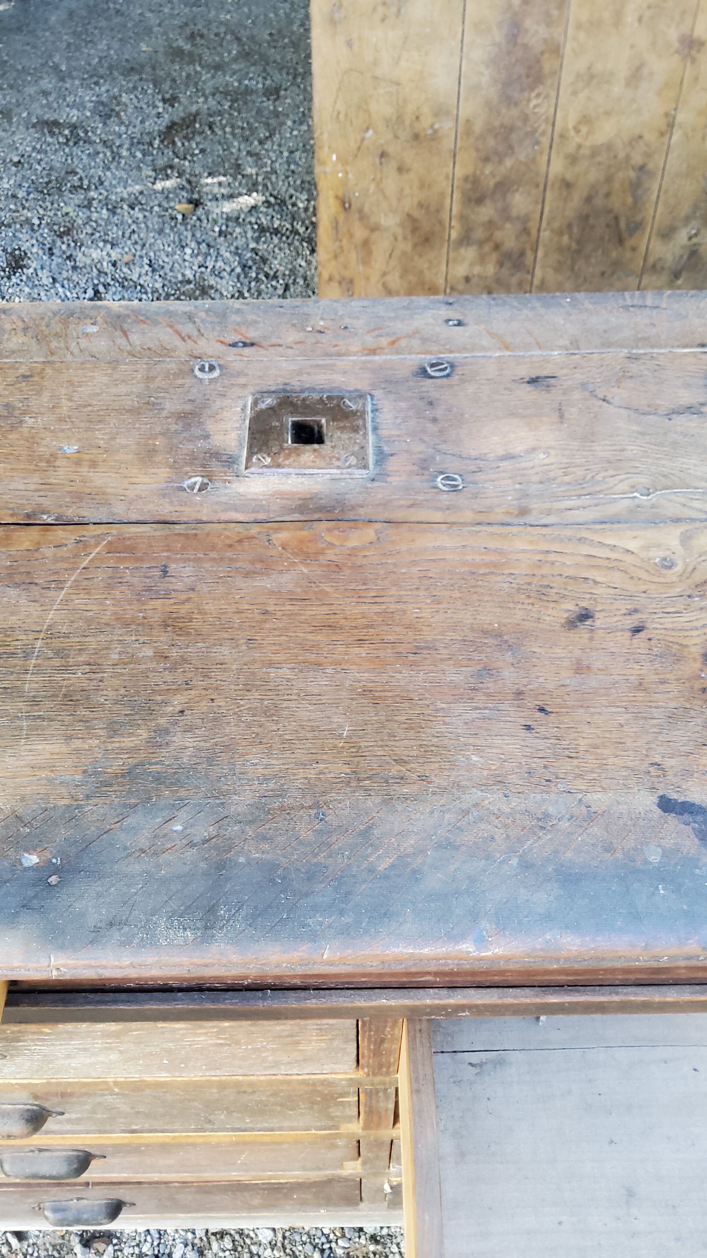 Former grocery counter from the 1900s 14 drawers