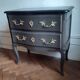 Commode patiné style Louis XV 2 tiroirs