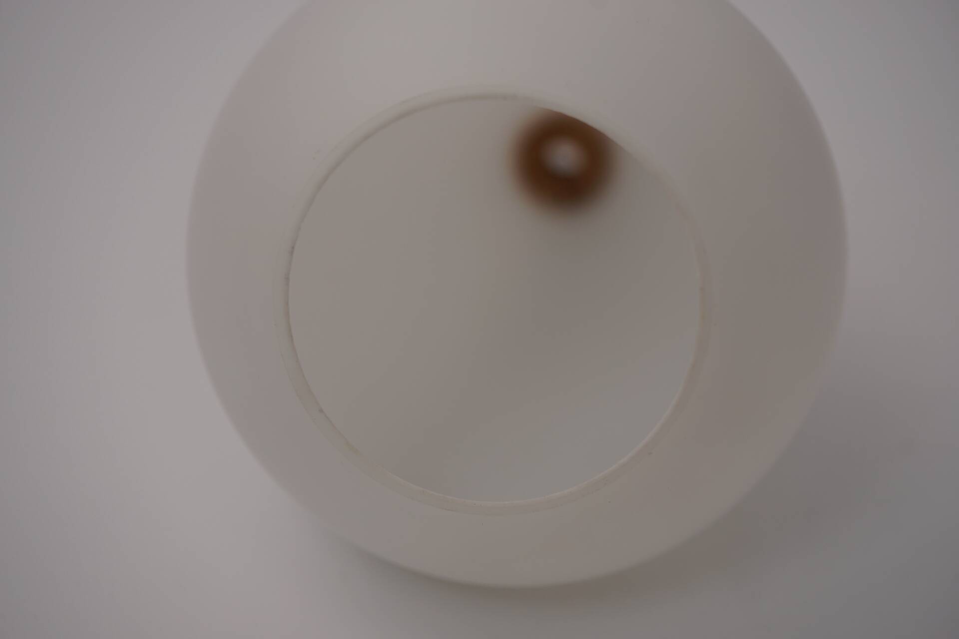 Danish DROP Lamp in Opal Glass and Teak