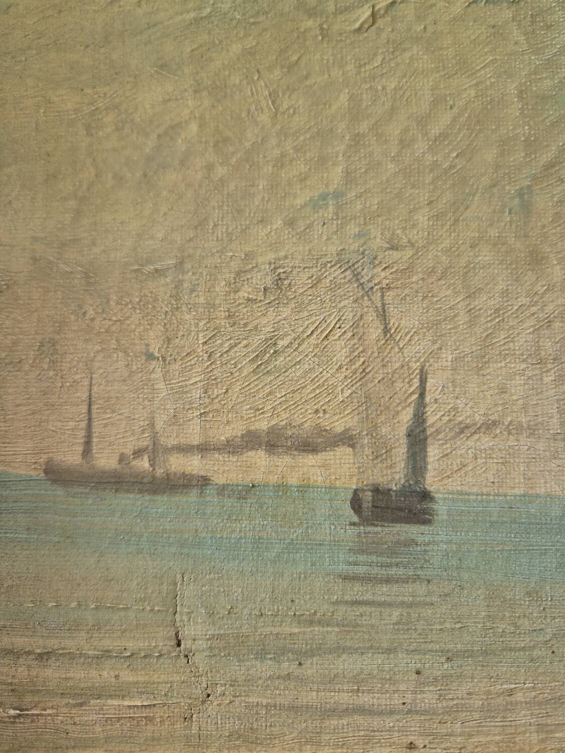 Lively Coastline - Oil on canvas