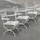 Garden set Maison Jansen in wrought iron 1960