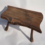 Brutalist wabi sabi tree pull out tables