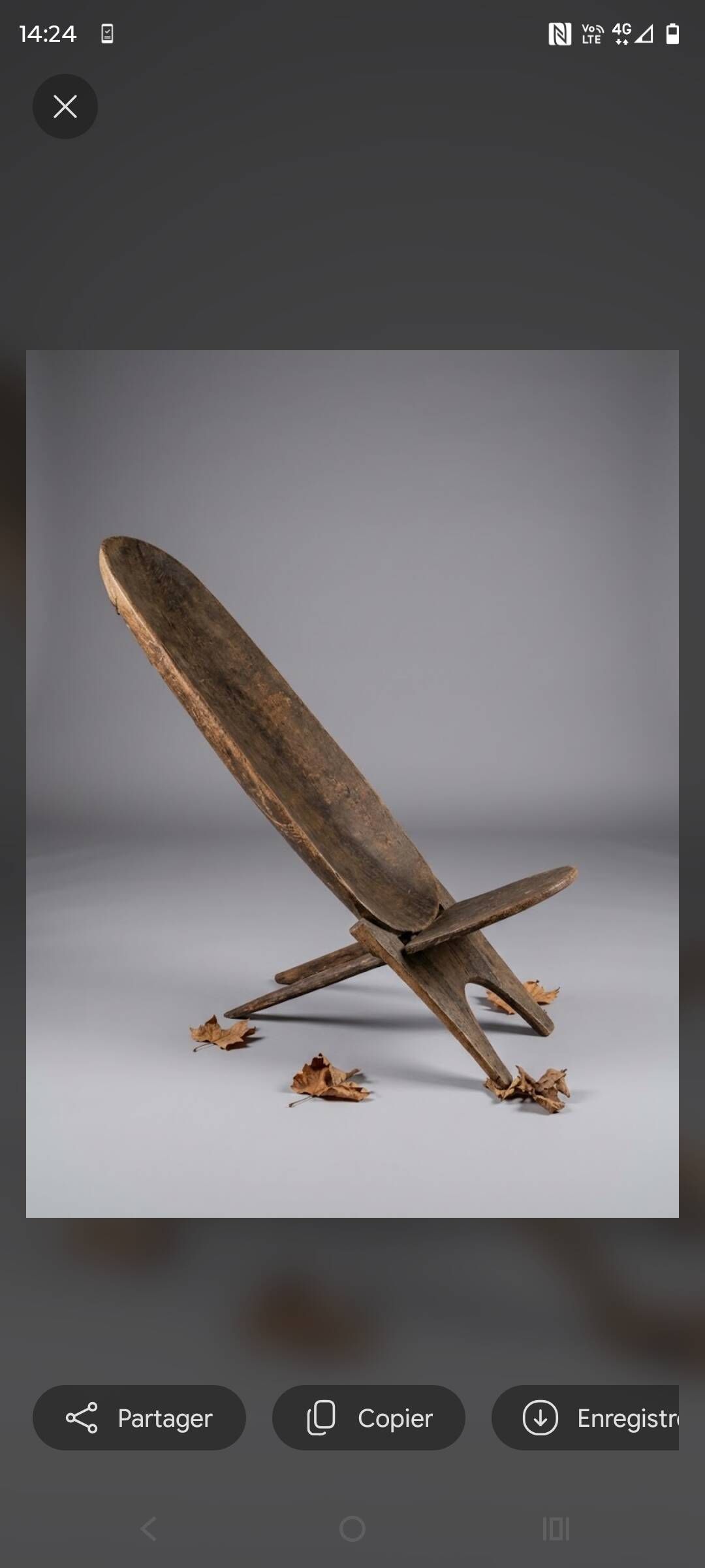 Chaise à Palabre sénoufo ethnique