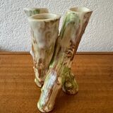 Majolica tripod vase early 20th