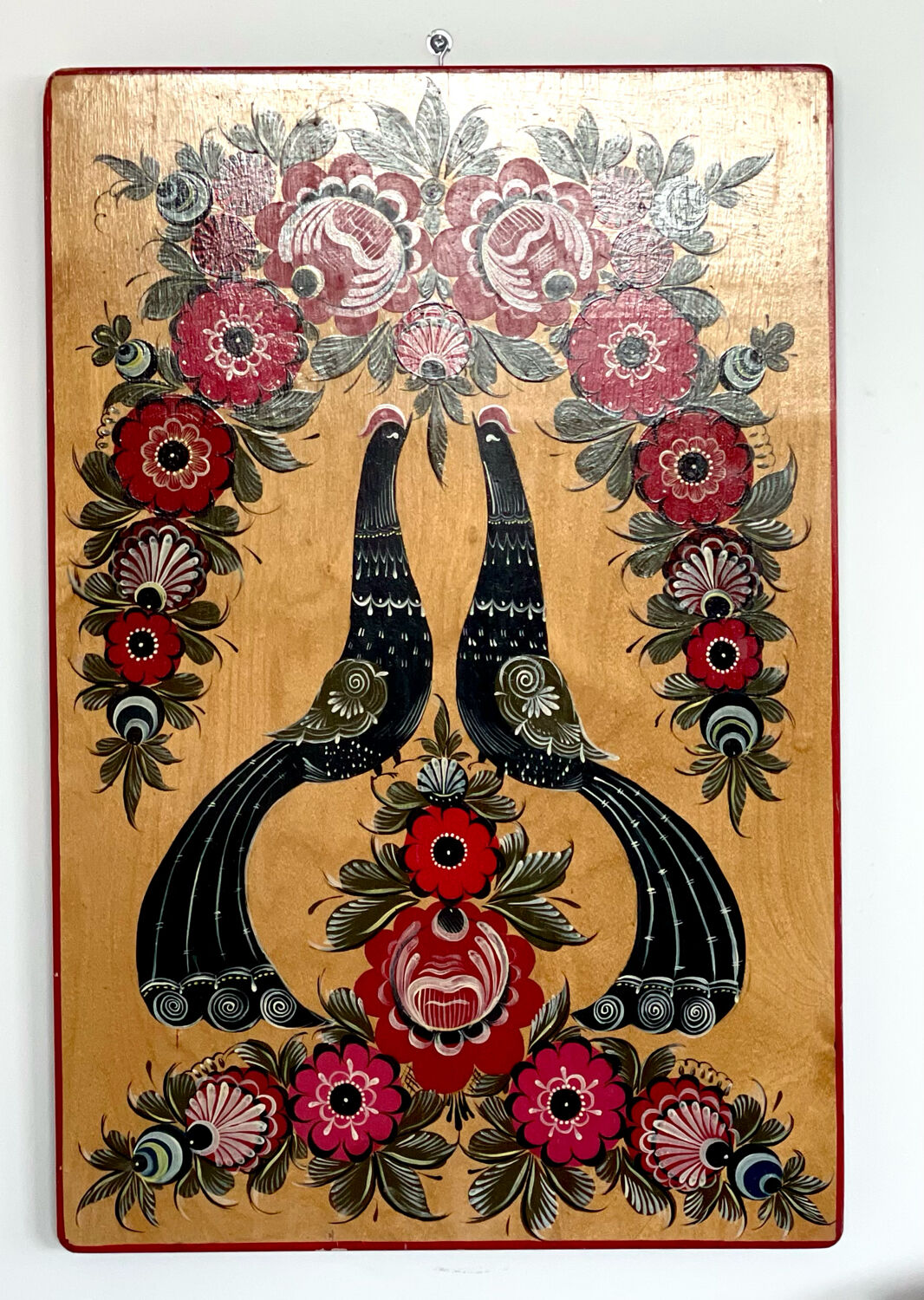 Vintage wood painting