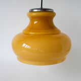 Suspension en opaline jaune avec arc en métal, Design, 1970