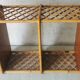 Vintage rattan wall shelf