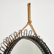Metal framed mirror