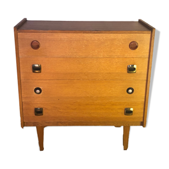 Commode vintage pieds compas