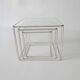 Ensemble de trois tables gigognes design Max Sauze 1970