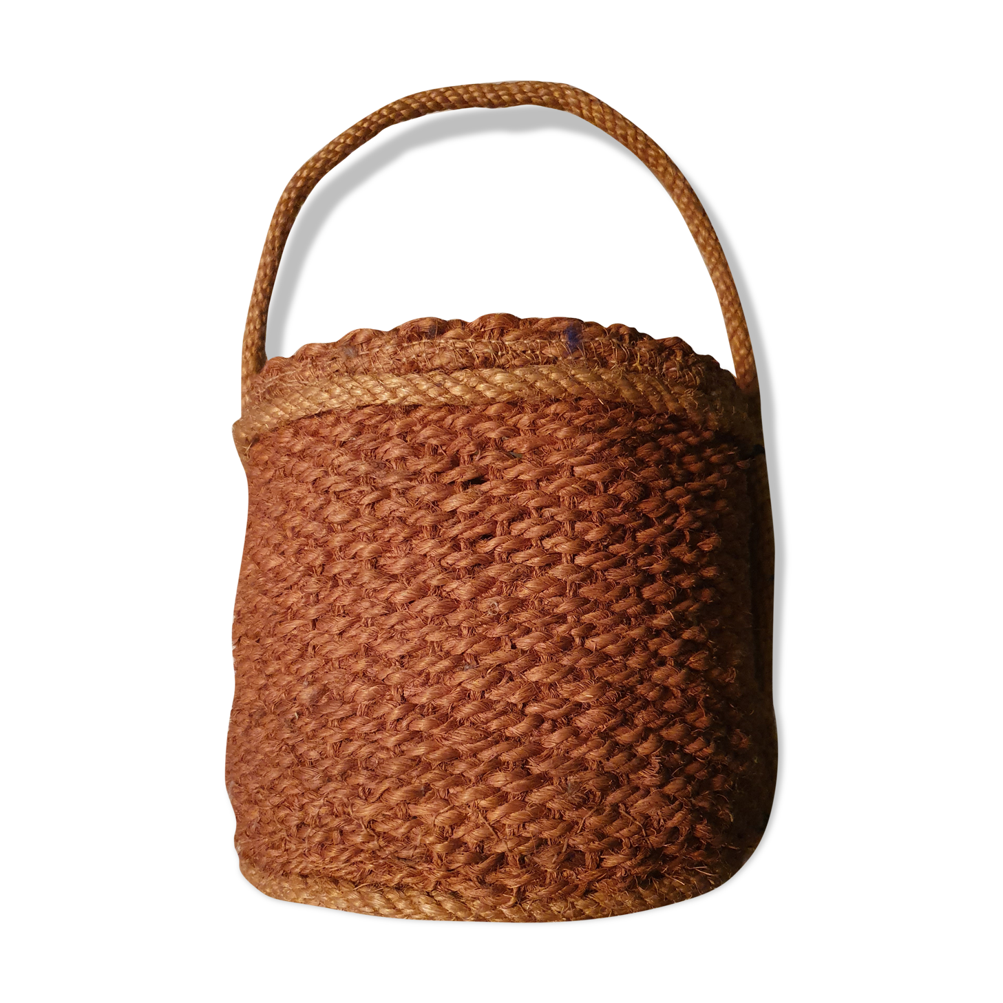 Braided rope basket
