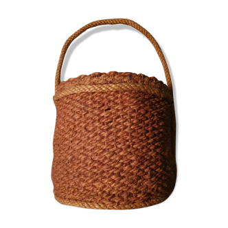 Braided rope basket