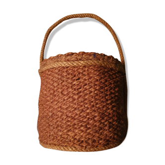 Panier corde tressée