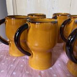 Vintage orange mugs 70s