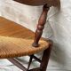 Pair of straw armchairs