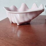 Duo of ceramic shell-shaped storage compartments