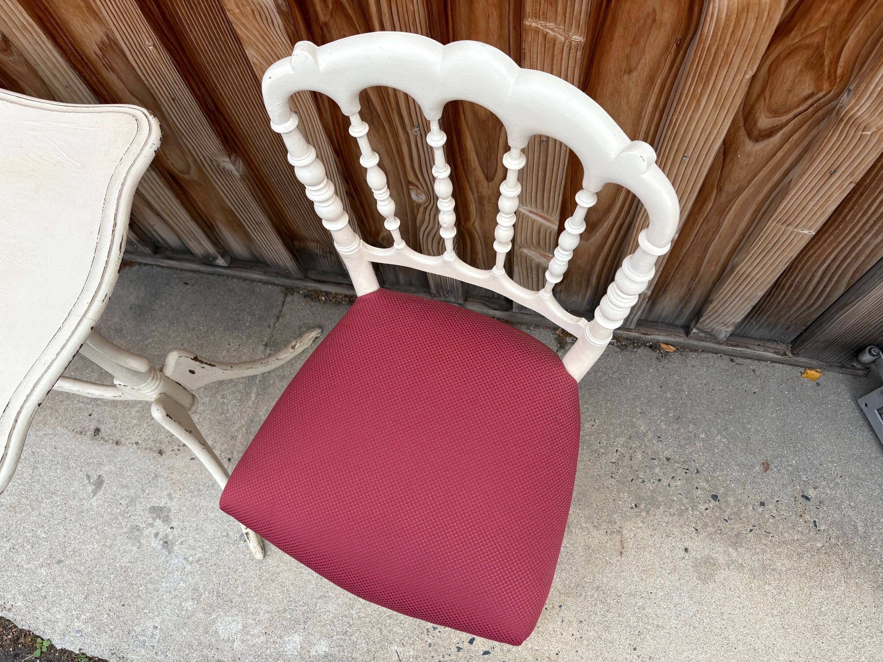 Antique dressing table with Napoleon III style chair