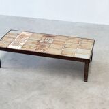 Roger Capron steel and ceramic coffee table