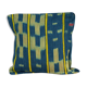 Housse de coussin en tissu baoulé bleu