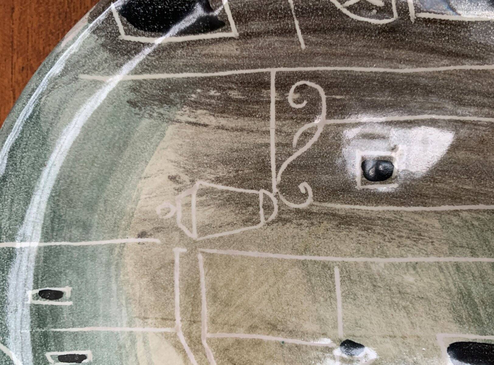 Vintage Italian wall plate