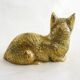 Brass Cat Figurine Sculpture