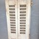 Set of 10 vintage wooden double shutters.