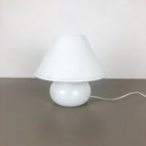 "Mushroom" glass table desktop light made by Glashütte Limburg Germany 1970s No2