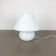 "Mushroom" glass table desktop light made by Glashütte Limburg Germany 1970s No2
