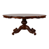 Table basse ovale en cerisier victorien, Angleterre, vers 1850
