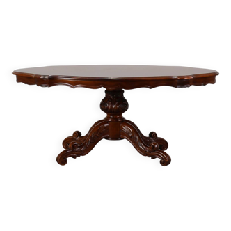 Victorian Cherrywood Oval Coffee Table, England, circa 1850