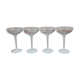 Multi-colored crystal glasses