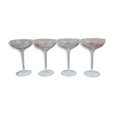 Multi-colored crystal glasses
