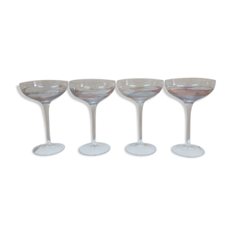 Multi-colored crystal glasses