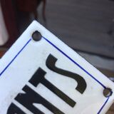 Enamelled sheet metal sign