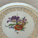 Plat de service motif floral