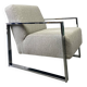 Fauteuil design inox chromé