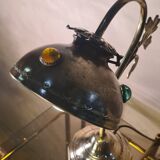 brass lamp with cabochons 1900 a20 electricity check h 34x27