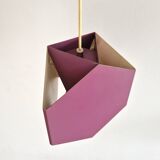 Set of 2 purple Seks-Tre pendant lamps by Ole Panton for Lyfa, Denmark 1960's