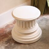 Antique plaster pedestal column