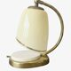 Bauhaus / Modernist lamp brass/bakelite & opaline Mid Century 1940-50