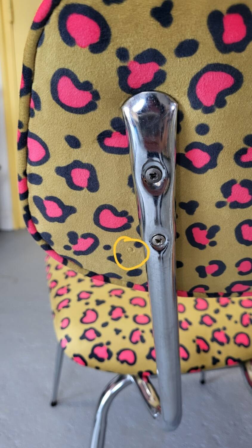 1970s Chrome Leopard Chair