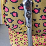 1970s Chrome Leopard Chair